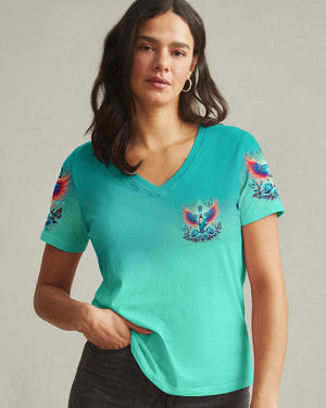 Lord Stood With Me Cross Rose Women's All Over Print Shirt - Tltr2308245