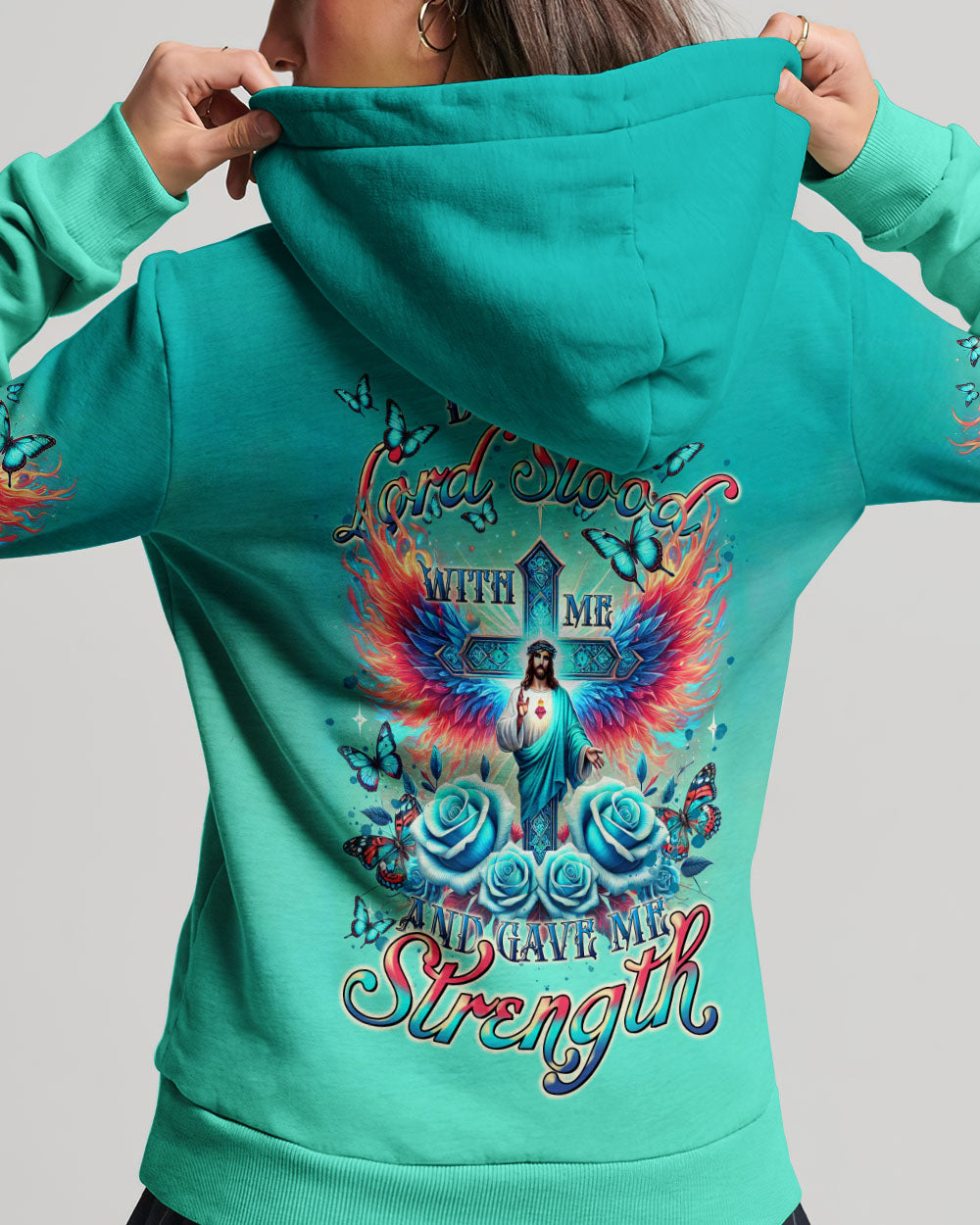 Lord Stood With Me Cross Rose Women's All Over Print Shirt - Tltr2308245