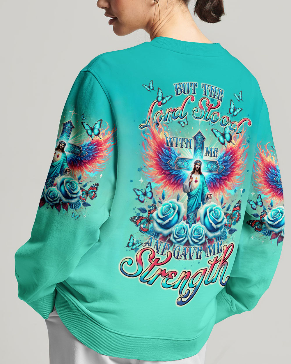 Lord Stood With Me Cross Rose Women's All Over Print Shirt - Tltr2308245