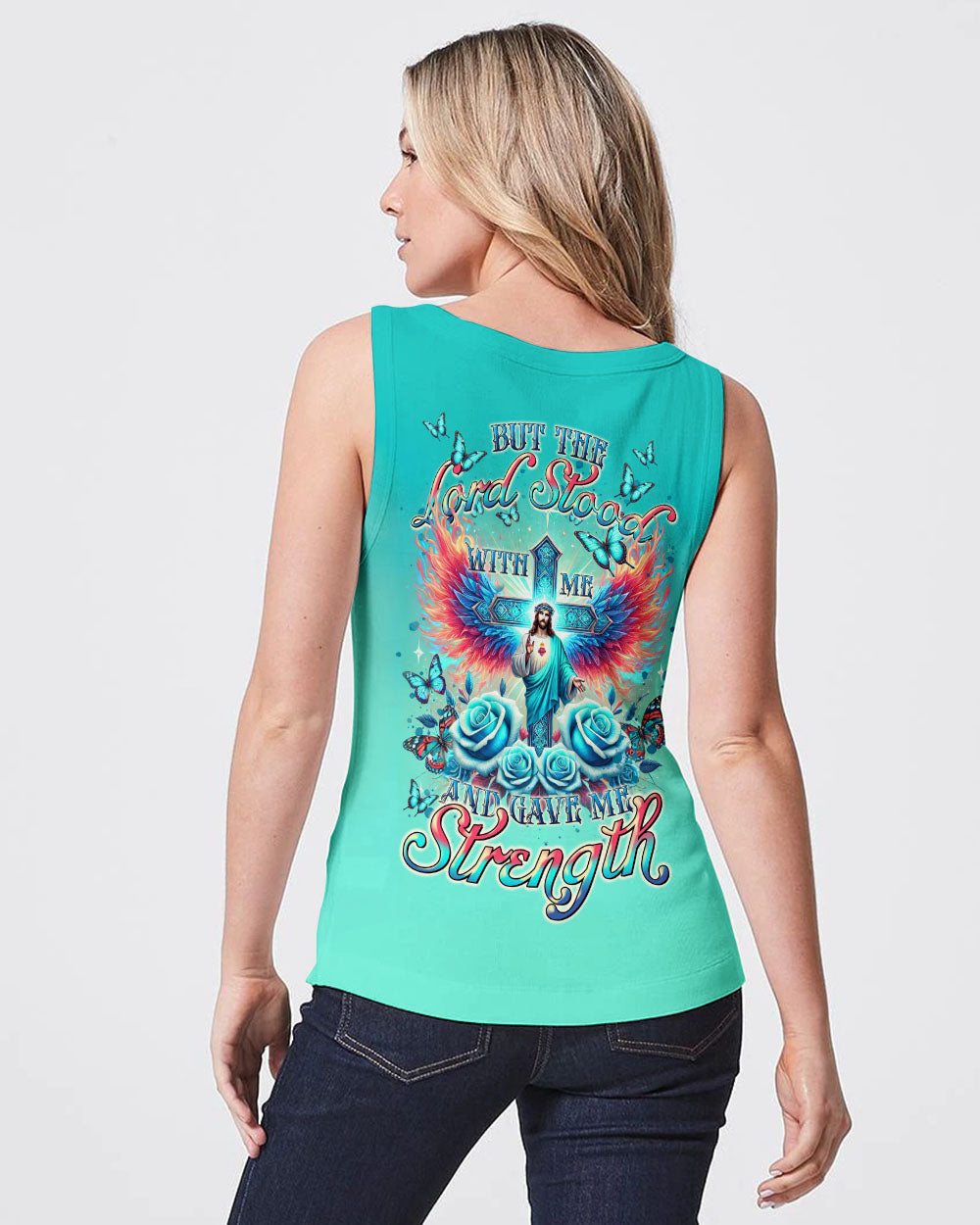 Lord Stood With Me Cross Rose Women's All Over Print Shirt - Tltr2308245