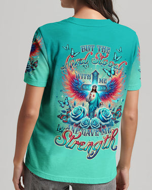 Lord Stood With Me Cross Rose Women's All Over Print Shirt - Tltr2308245