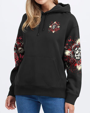 Lord Stood With Me Lion Rose Women's All Over Print Shirt  - Tltr2410244