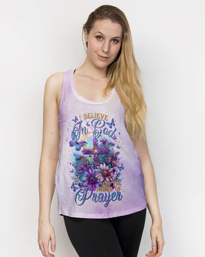 I Believe In God Flower Cross Women's All Over Print Shirt - Tltr2511244