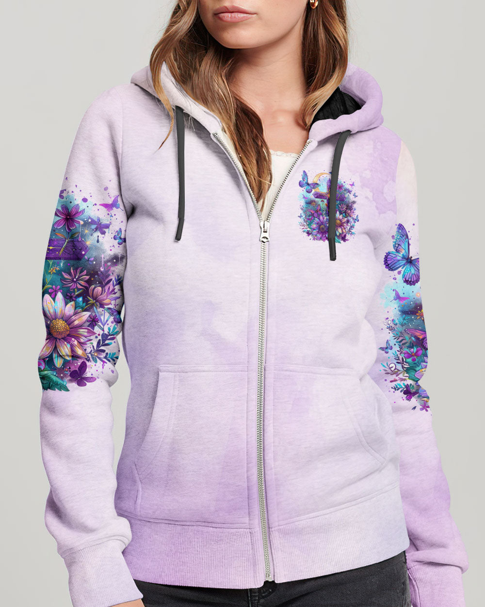 I Believe In God Flower Cross Women's All Over Print Shirt - Tltr2511244