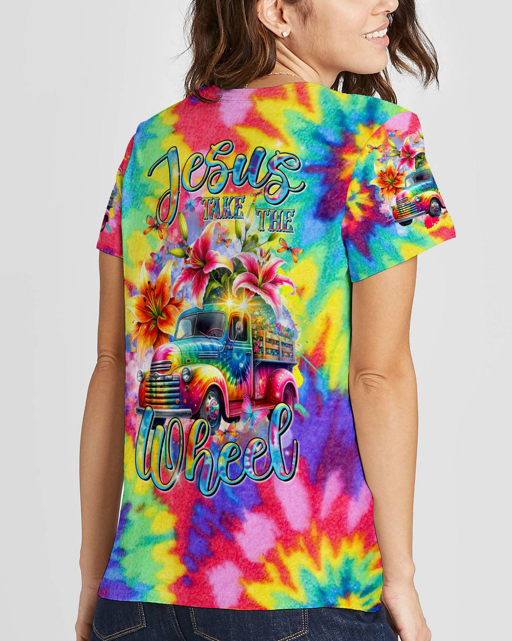 Jesus Take The Wheel Women's All Over Print Shirt - Tltr2602246