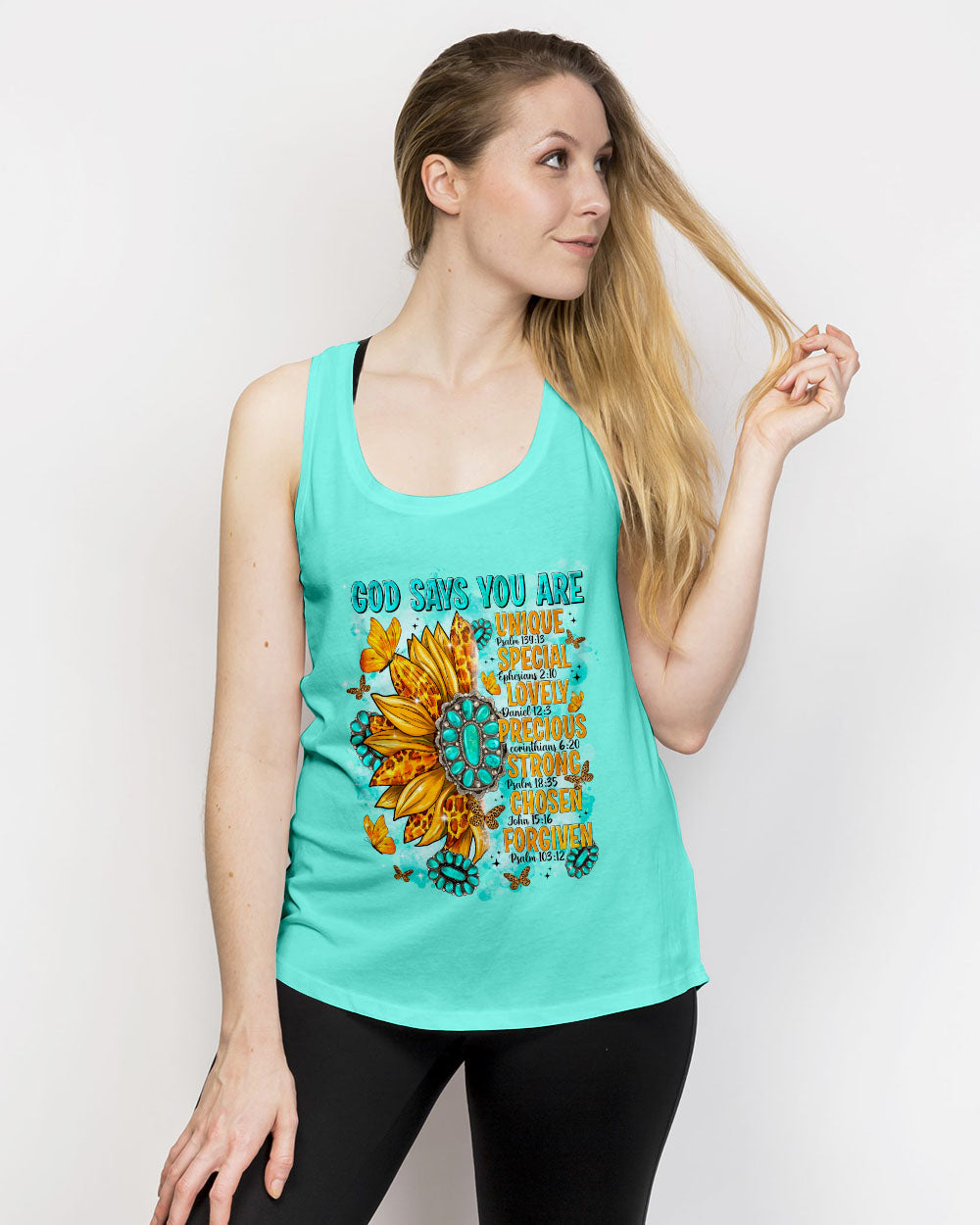 God Says You Are Sunflower Women's All Over Print Shirt - Tltr2702244