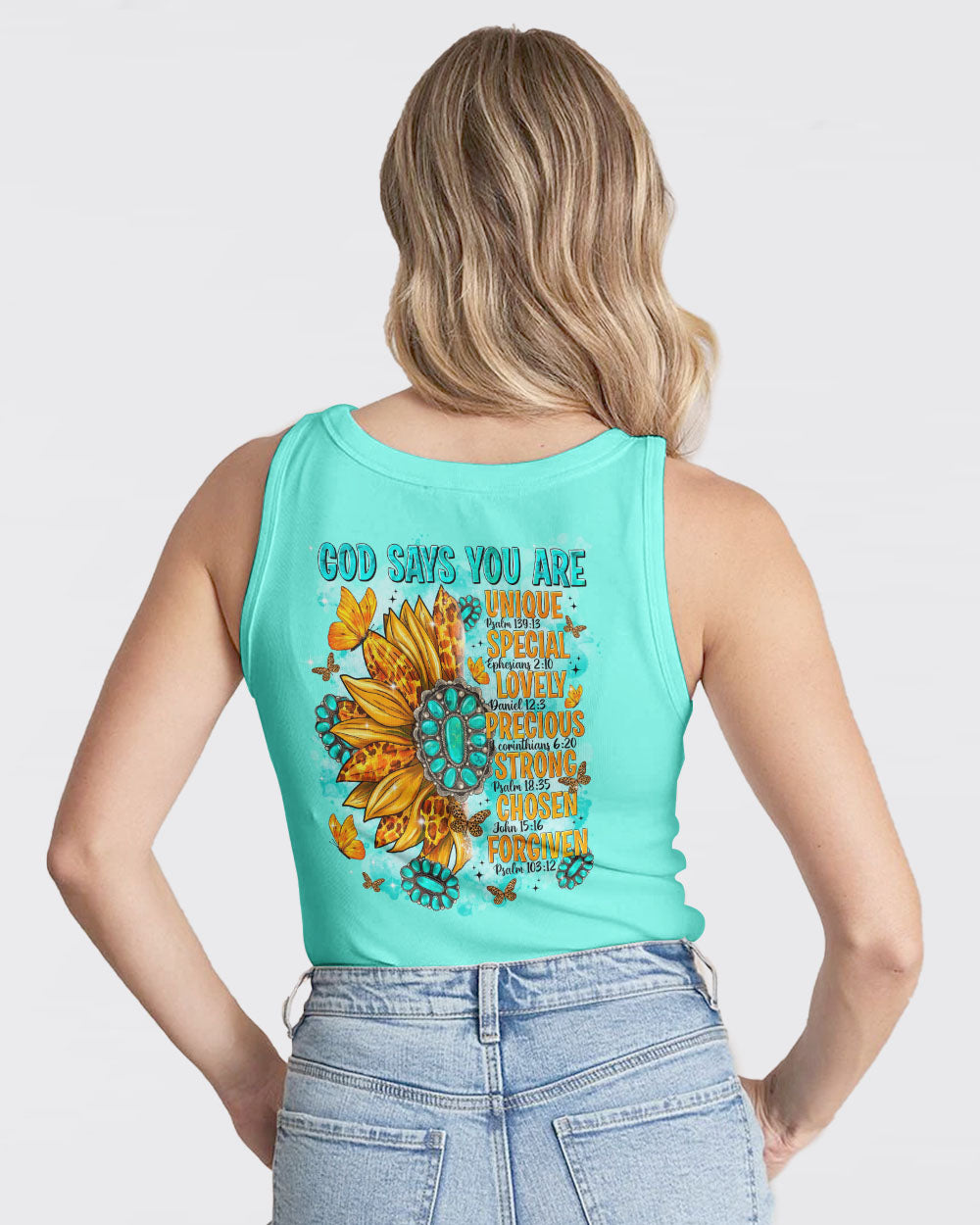 God Says You Are Sunflower Women's All Over Print Shirt - Tltr2702244