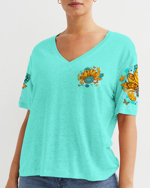 God Says You Are Sunflower Women's All Over Print Shirt - Tltr2702244