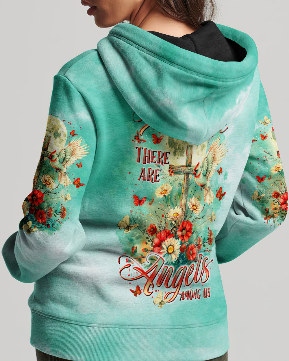 I Believe There Are Angels Among Us Cardinal Women's All Over Print Shirt - Tltr2703255
