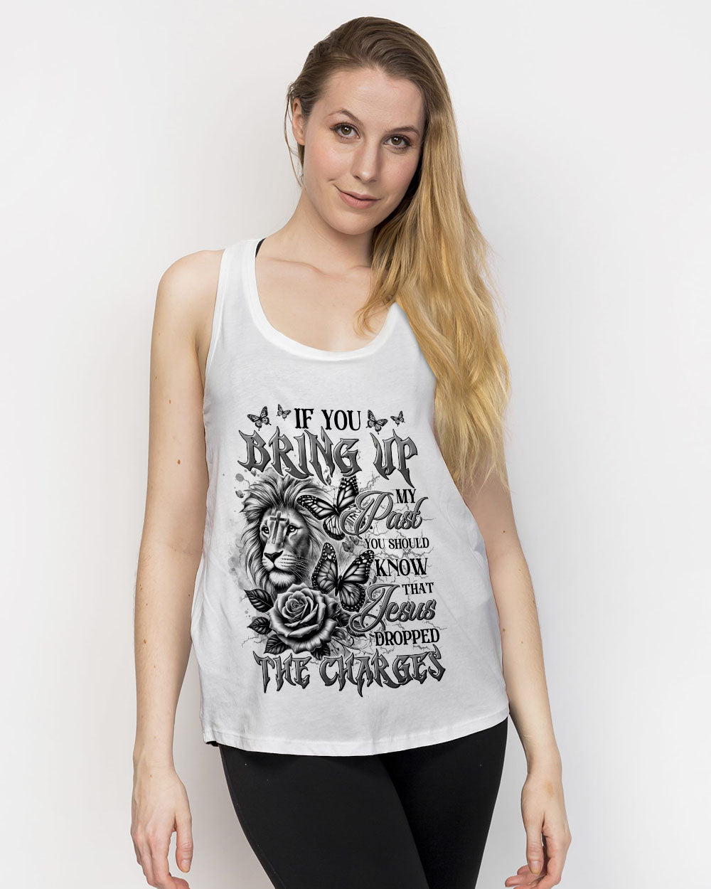 Jesus Dropped The Charges Lion Women's All Over Print Shirt - Tltr2708242