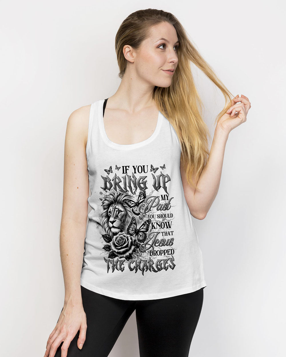 Jesus Dropped The Charges Lion Women's All Over Print Shirt - Tltr2708242