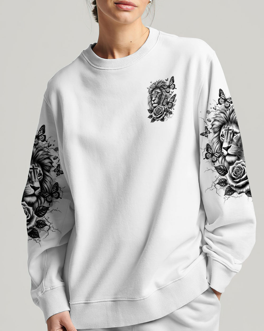 Jesus Dropped The Charges Lion Women's All Over Print Shirt - Tltr2708242