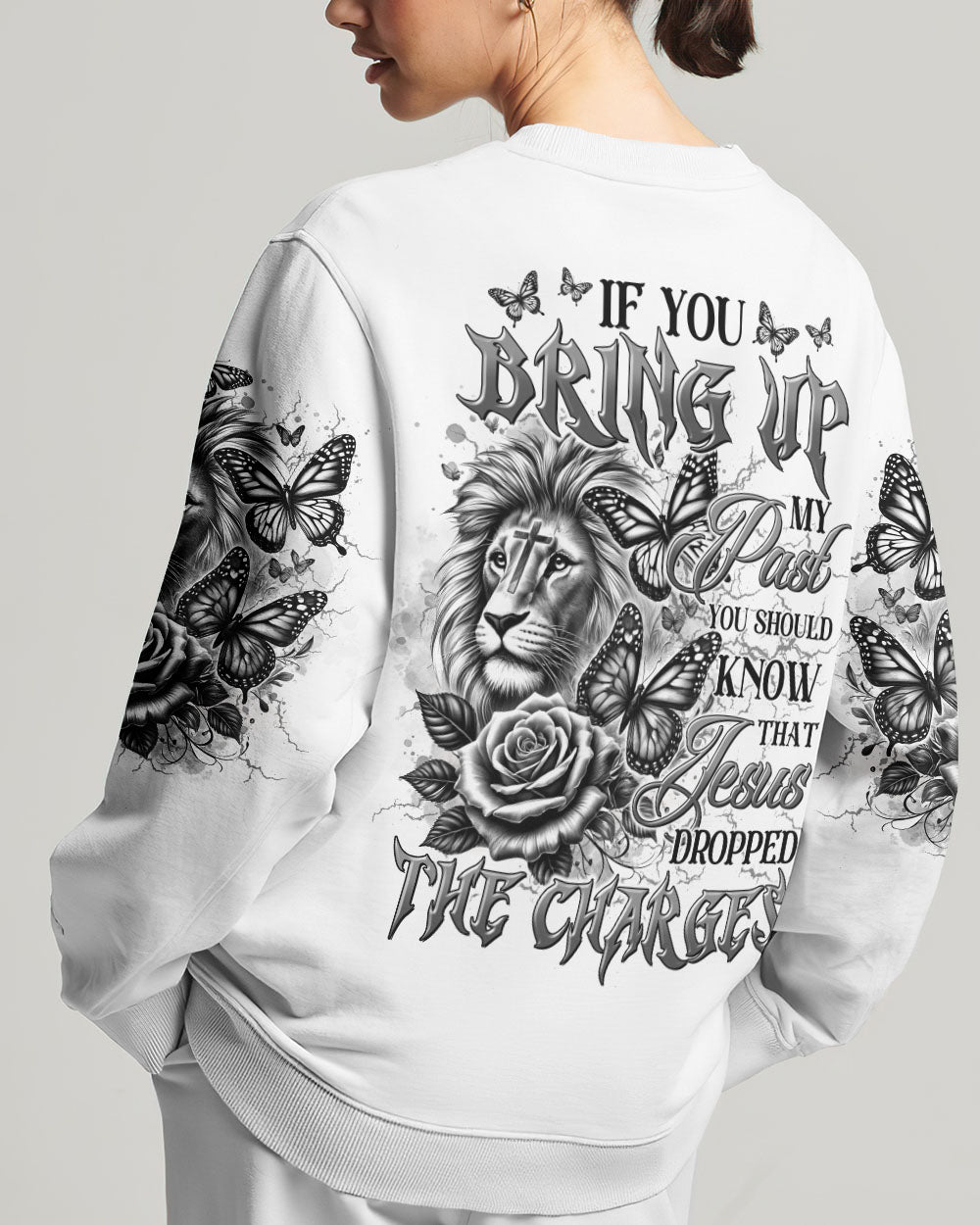 Jesus Dropped The Charges Lion Women's All Over Print Shirt - Tltr2708242
