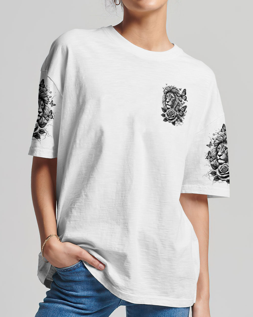 Jesus Dropped The Charges Lion Women's All Over Print Shirt - Tltr2708242