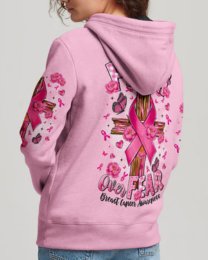 Faith Over Fear Breast Cancer Women's All Over Print Shirt   - Tltr2907252