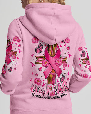 Faith Over Fear Breast Cancer Women's All Over Print Shirt   - Tltr2907252