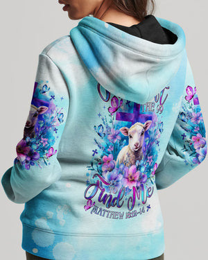 He Left The 99 To Find Me  Lamb Women's All Over Print Shirt   - Tltr3007252