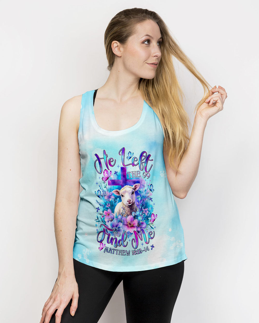 He Left The 99 To Find Me  Lamb Women's All Over Print Shirt   - Tltr3007252