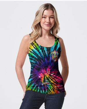 I Can Do All Things Cross Tie Dye Women's All Over Print Shirt - Tltw0102244