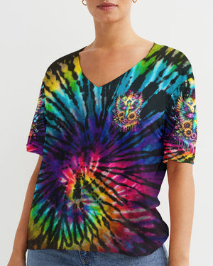 I Can Do All Things Cross Tie Dye Women's All Over Print Shirt - Tltw0102244