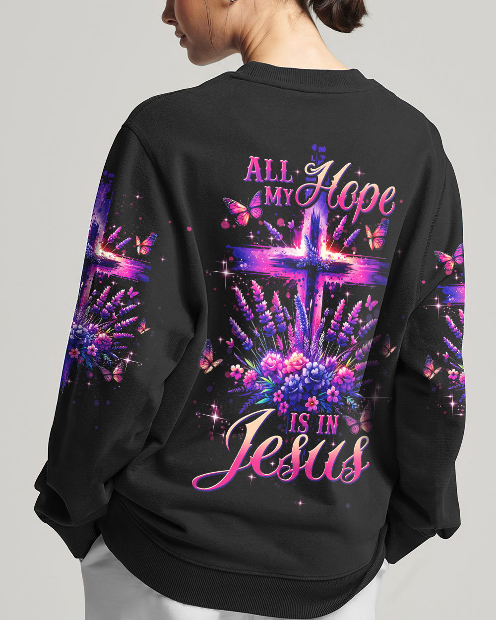 All My Hope Is In Jesus Lavender Women's All Over Print Shirt - Tltw0103245