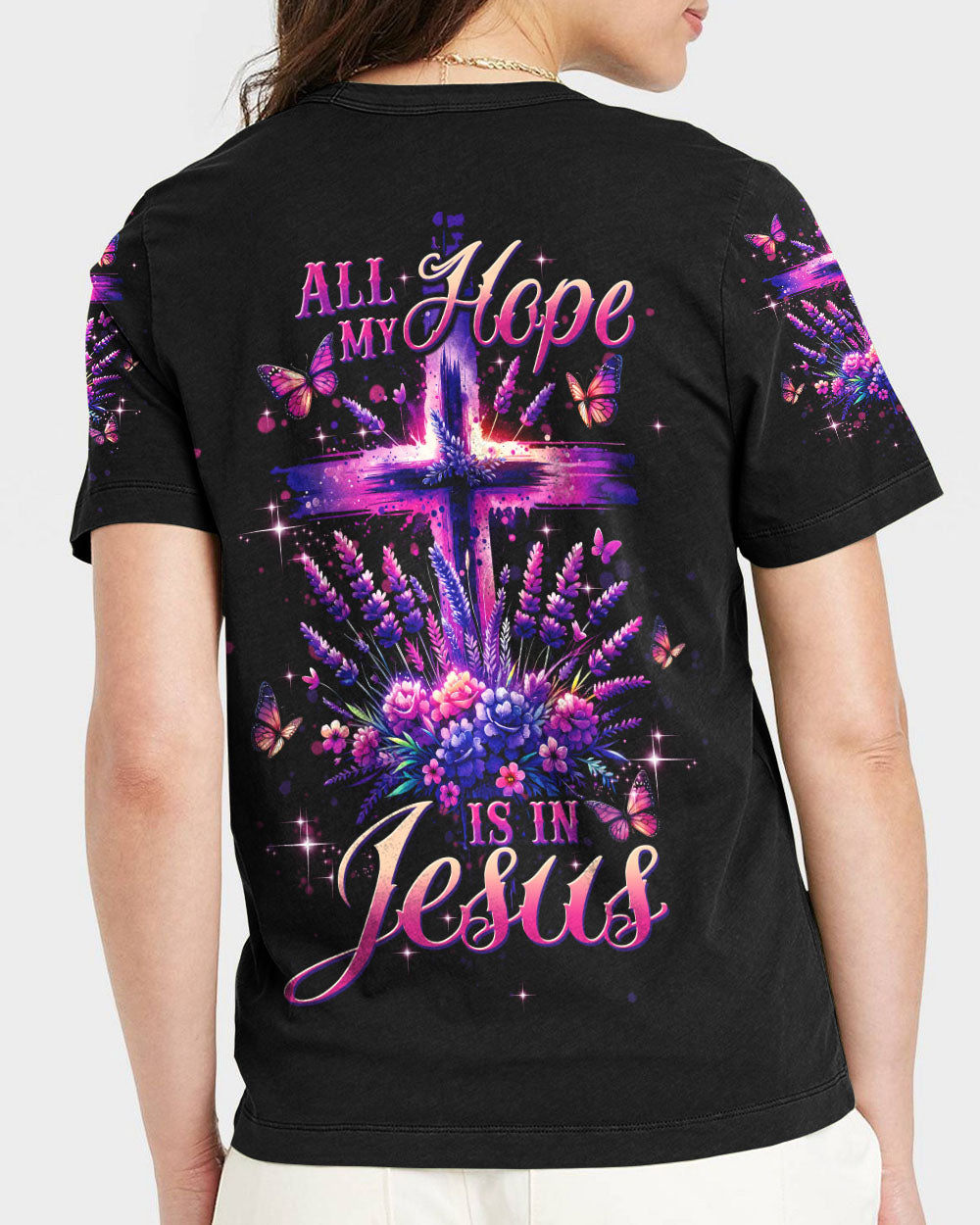 All My Hope Is In Jesus Lavender Women's All Over Print Shirt - Tltw0103245