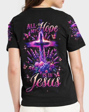 All My Hope Is In Jesus Lavender Women's All Over Print Shirt - Tltw0103245