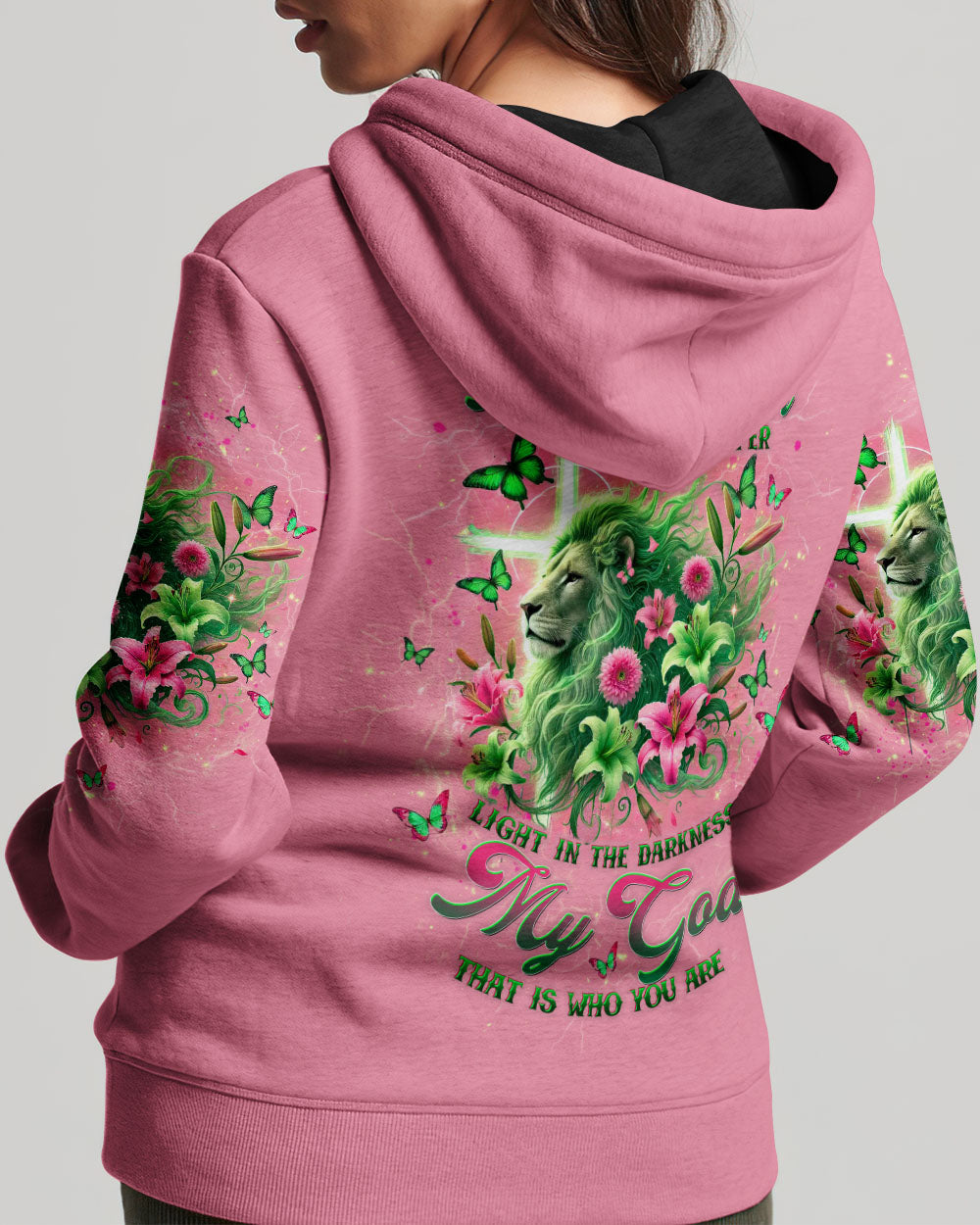 Way Maker Lion Cross Lilies Women's All Over Print Shirt - Tltw0107244
