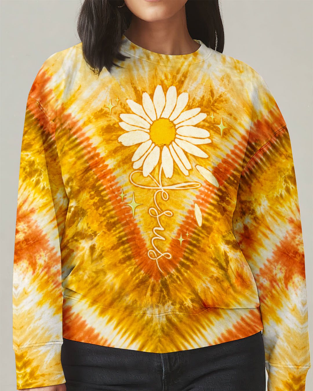 Jesus Daisies V Pattern Women's All Over Print Shirt - Tltw0207261