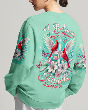 I Believe There Are Angels Among Us Cardinal Women's All Over Print Shirt - Tltw0301253