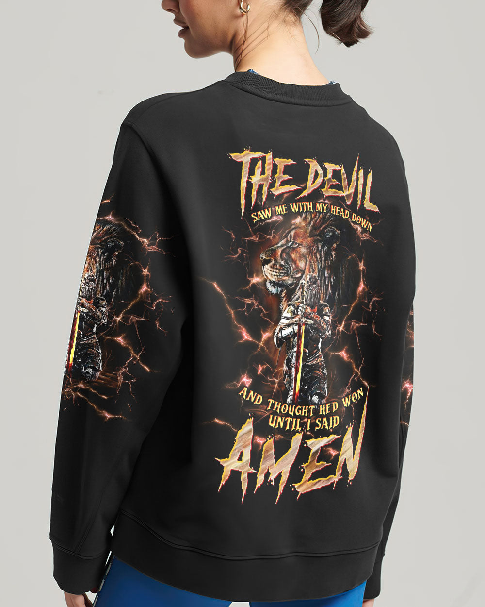 The Devil Saw Me With My Head Down Women's All Over Print Shirt - Tltw0305246