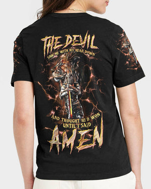 The Devil Saw Me With My Head Down Women's All Over Print Shirt - Tltw0305246