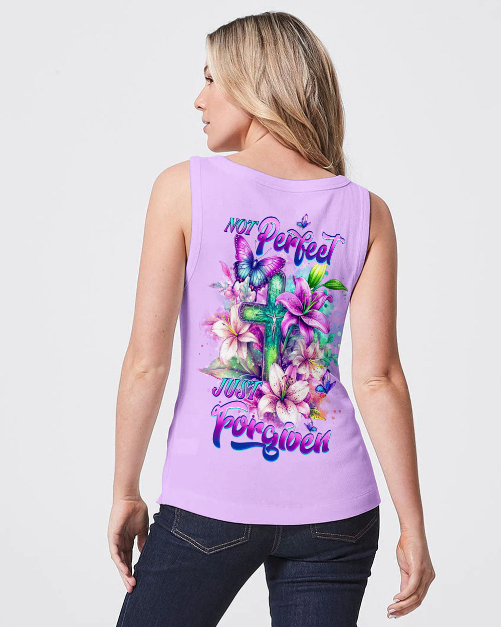 Not Perfect Just Forgiven Women's All Over Print Shirt  - Tltw0306252