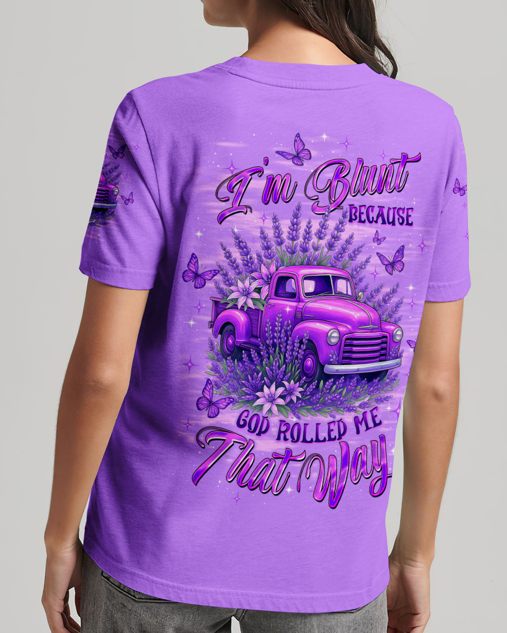 I'm Blunt Because God Rolled Me That Way Truck Women's All Over Print Shirt - Tltw0312252