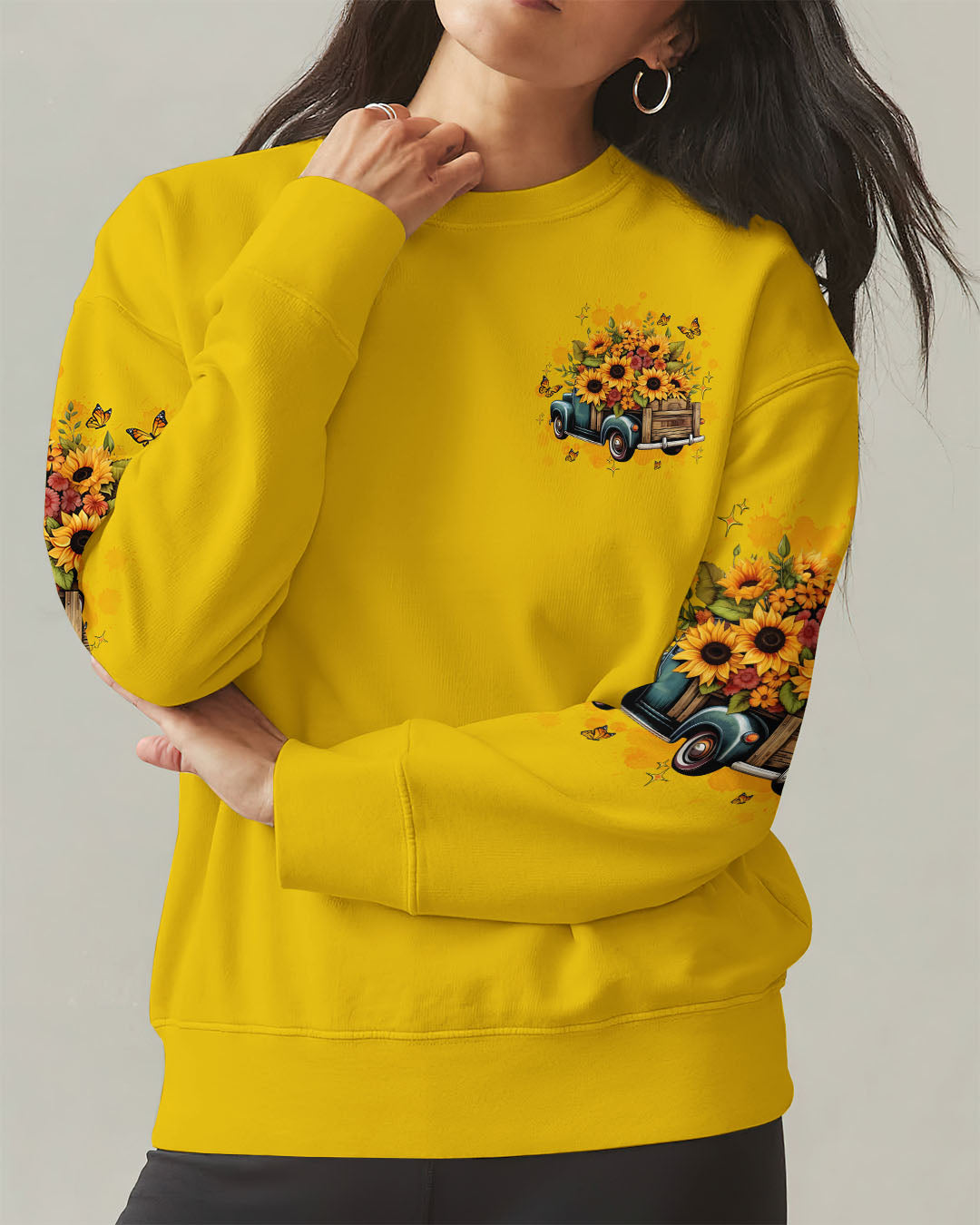 I'm Blunt Because God Rolled Me That Way Sunflower Truck Women's All Over Print Shirt - Tltw0312254