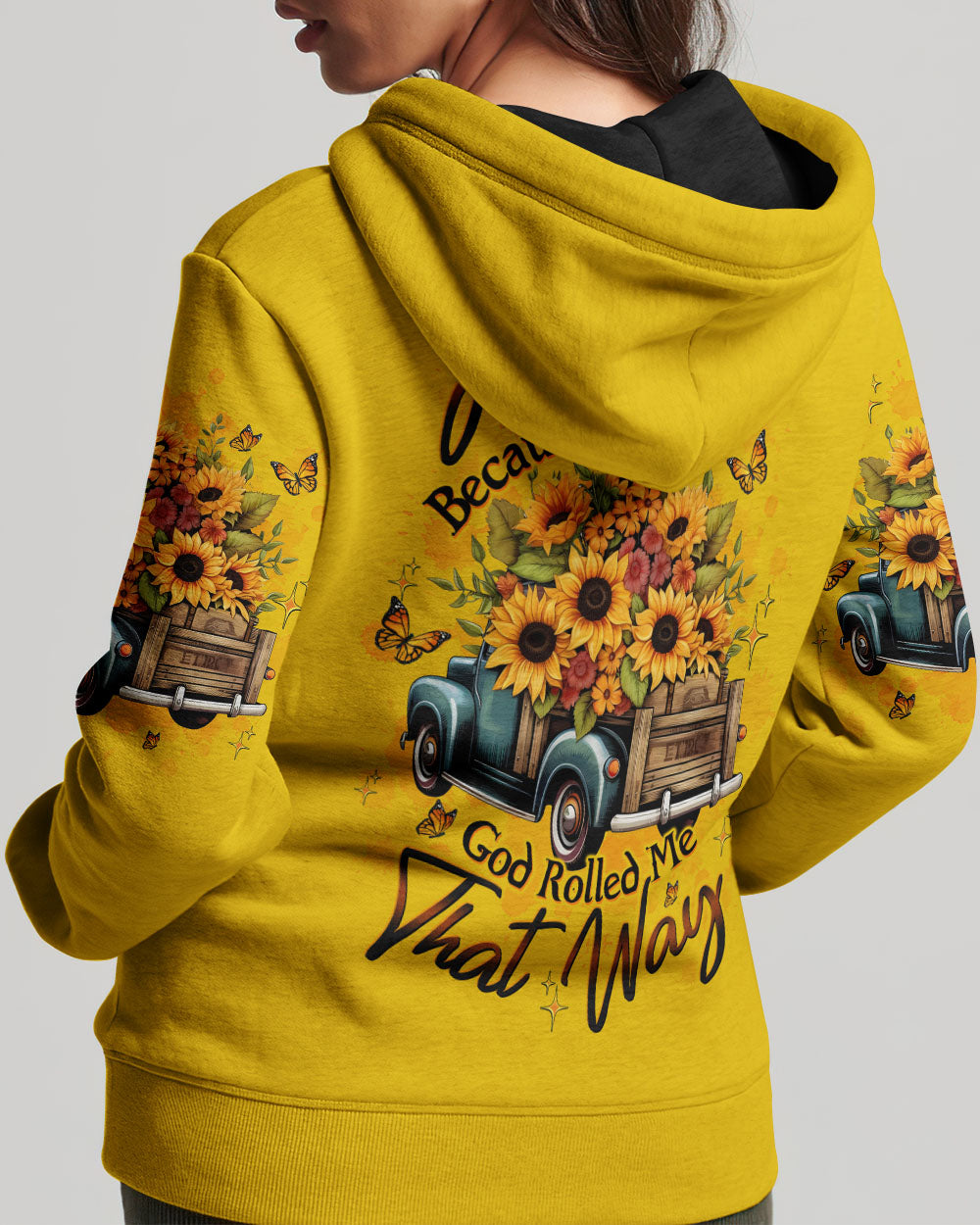 I'm Blunt Because God Rolled Me That Way Sunflower Truck Women's All Over Print Shirt - Tltw0312254