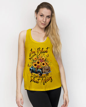 I'm Blunt Because God Rolled Me That Way Sunflower Truck Women's All Over Print Shirt - Tltw0312254