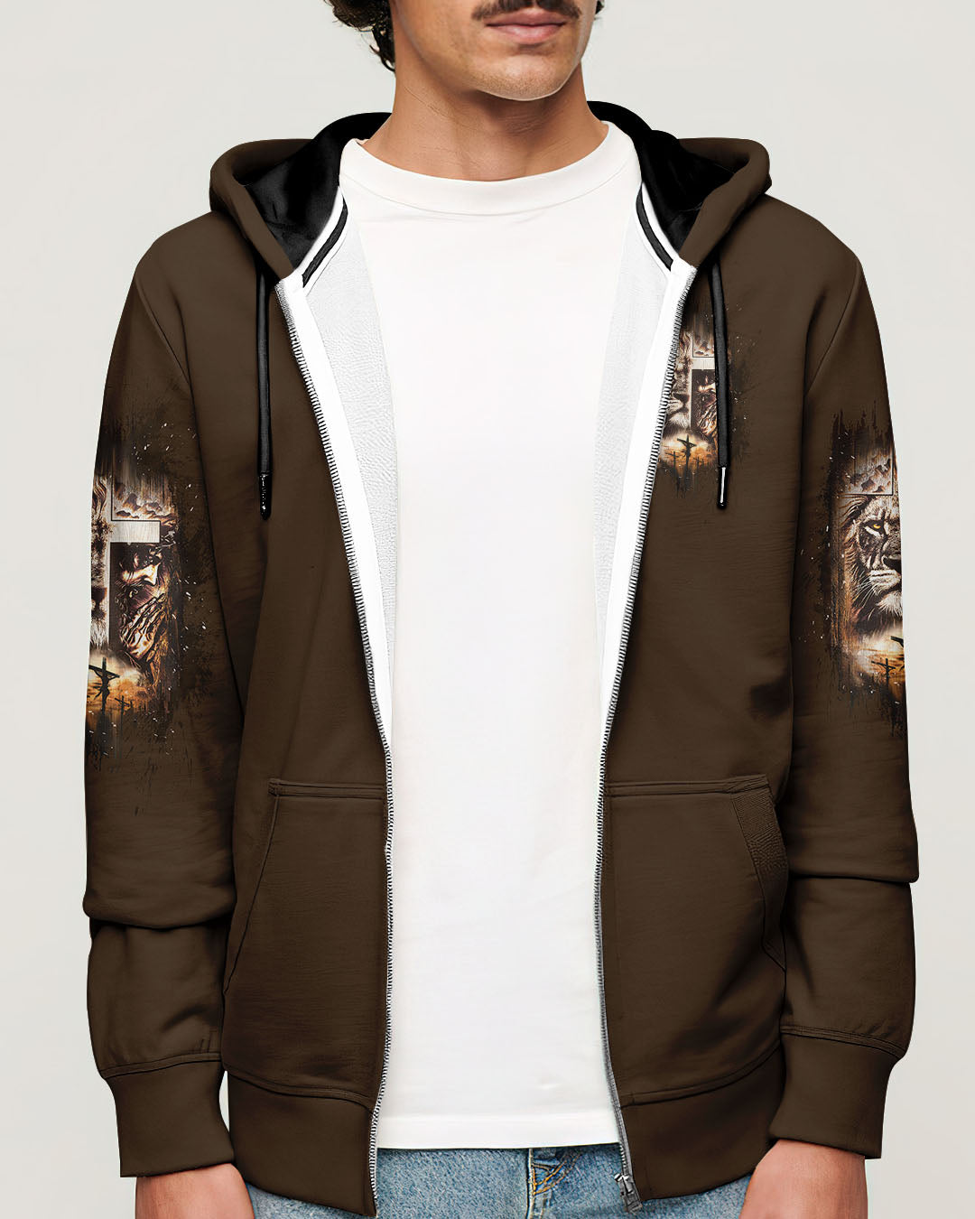 Jesus Dropped The Charges Lion Men's All Over Print Shirt  - Tltw0403254