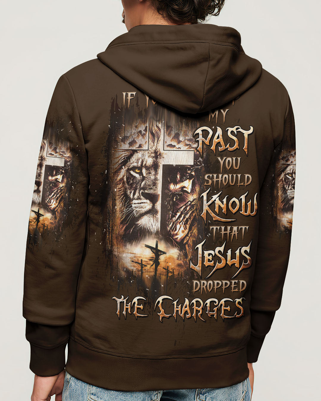 Jesus Dropped The Charges Lion Men's All Over Print Shirt  - Tltw0403254