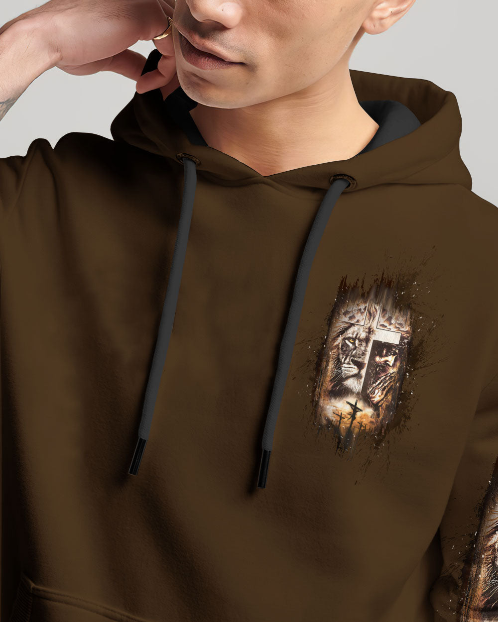 Jesus Dropped The Charges Lion Men's All Over Print Shirt  - Tltw0403254