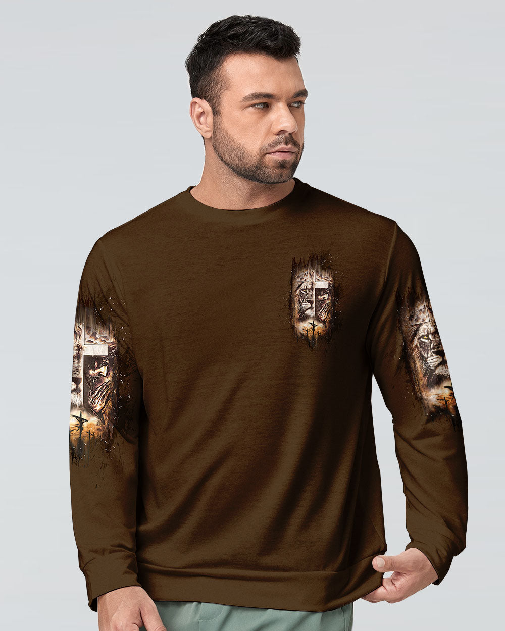 Jesus Dropped The Charges Lion Men's All Over Print Shirt  - Tltw0403254