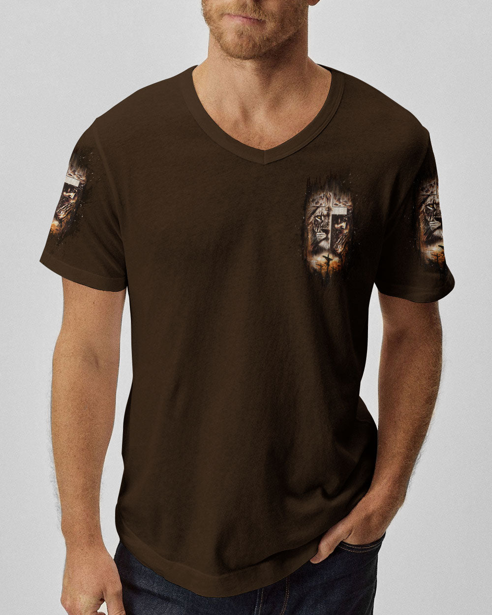 Jesus Dropped The Charges Lion Men's All Over Print Shirt  - Tltw0403254