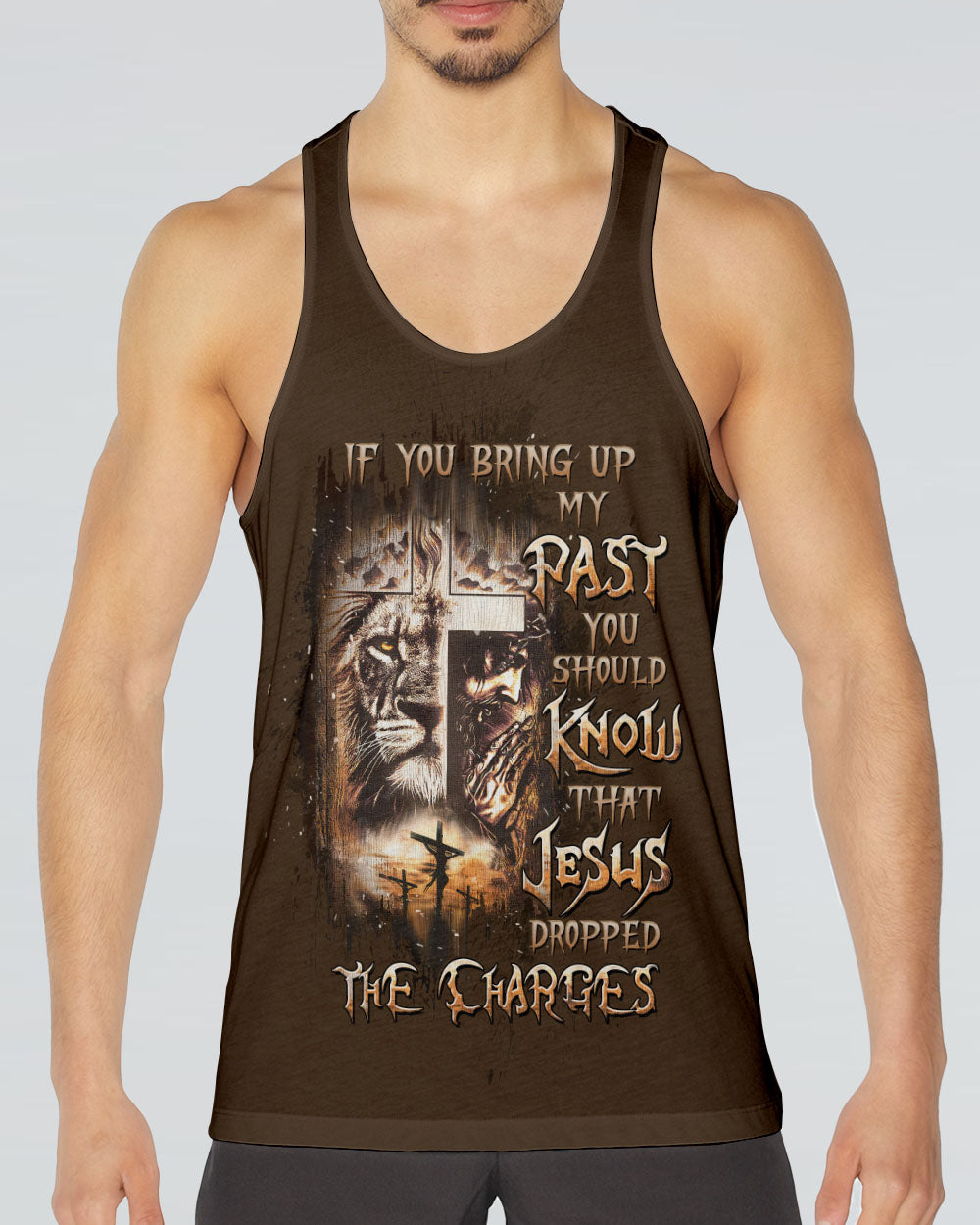 Jesus Dropped The Charges Lion Men's All Over Print Shirt  - Tltw0403254