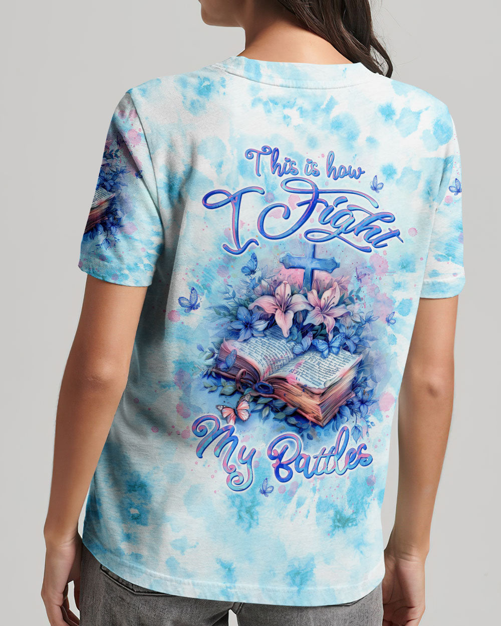 This Is How I Fight My Battles Women's All Over Print Shirt - Tltw0404245