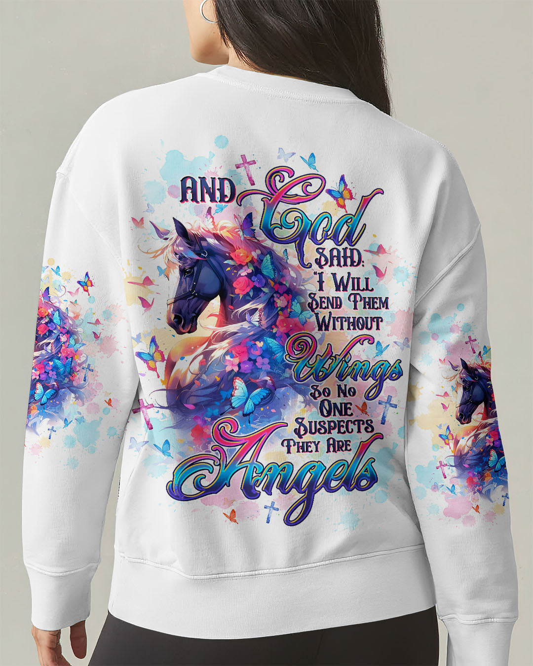 I Will Send Them Without Wings Horse Women's All Over Print Shirt - Tltw0407253