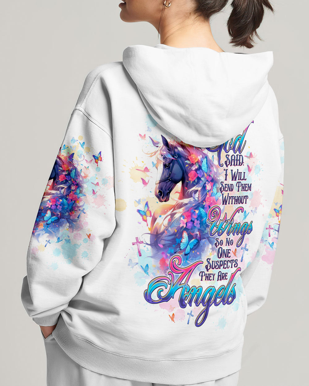 I Will Send Them Without Wings Horse Women's All Over Print Shirt - Tltw0407253