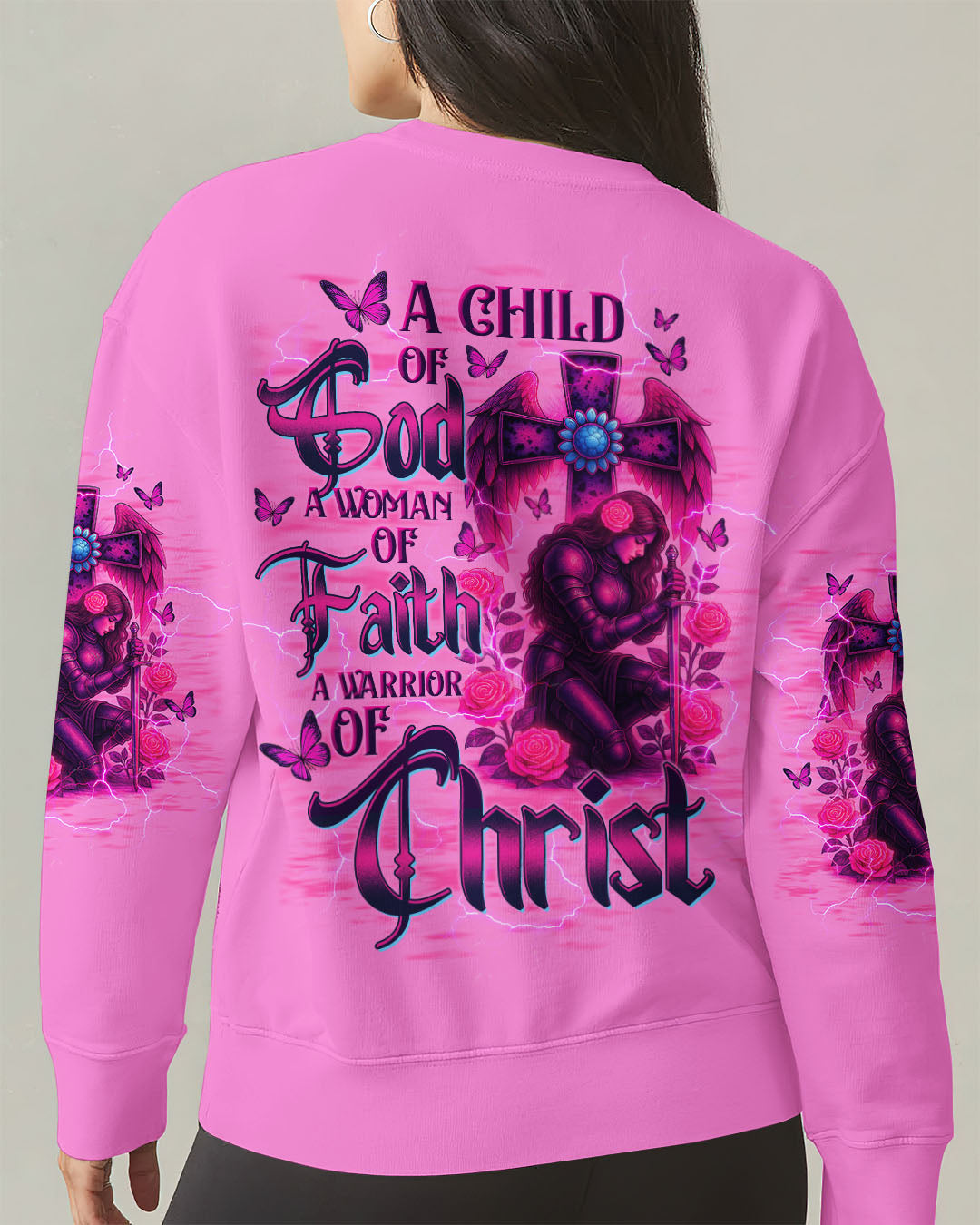 A Child Of God A Woman Of Faith Warrior Women's All Over Print Shirt  - Tltw0408253