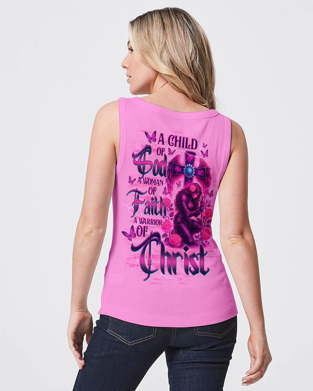 A Child Of God A Woman Of Faith Warrior Women's All Over Print Shirt  - Tltw0408253