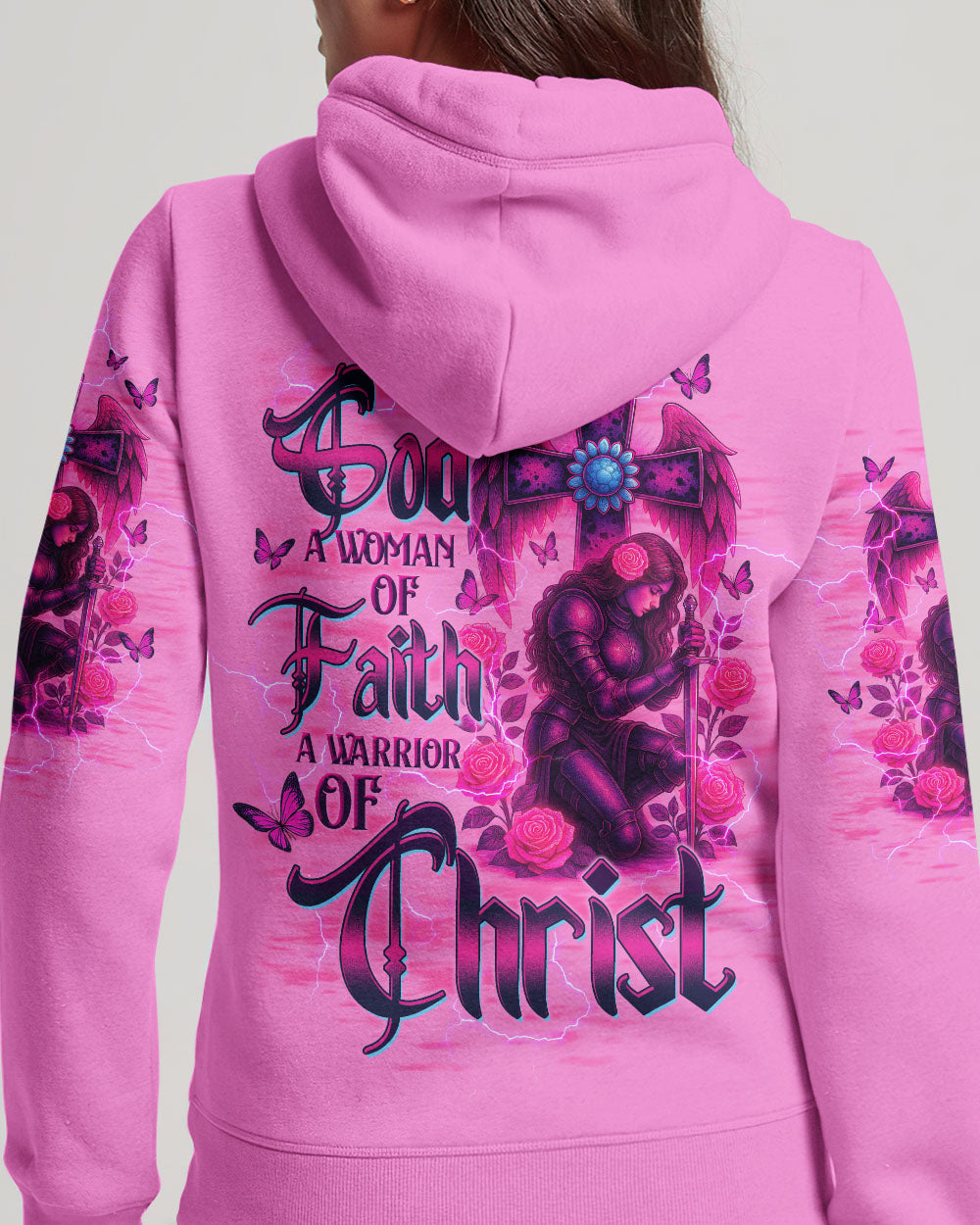A Child Of God A Woman Of Faith Warrior Women's All Over Print Shirt  - Tltw0408253