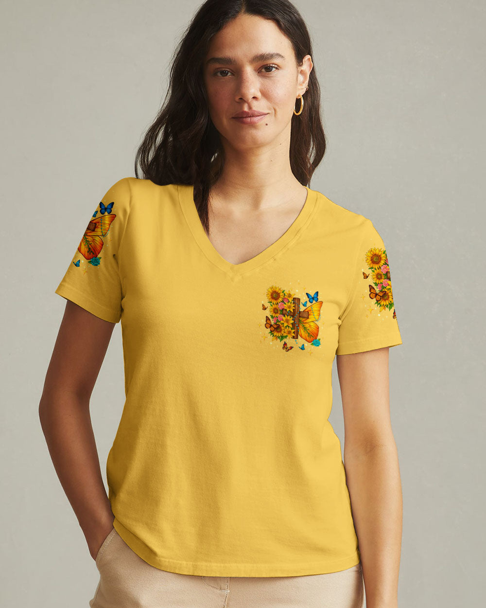 Have Faith In What Will Be Butterfly Women's All Over Print Shirt - Tltw0409252